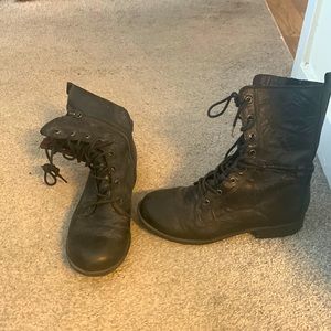 Seychelles leather combat boots size 7
